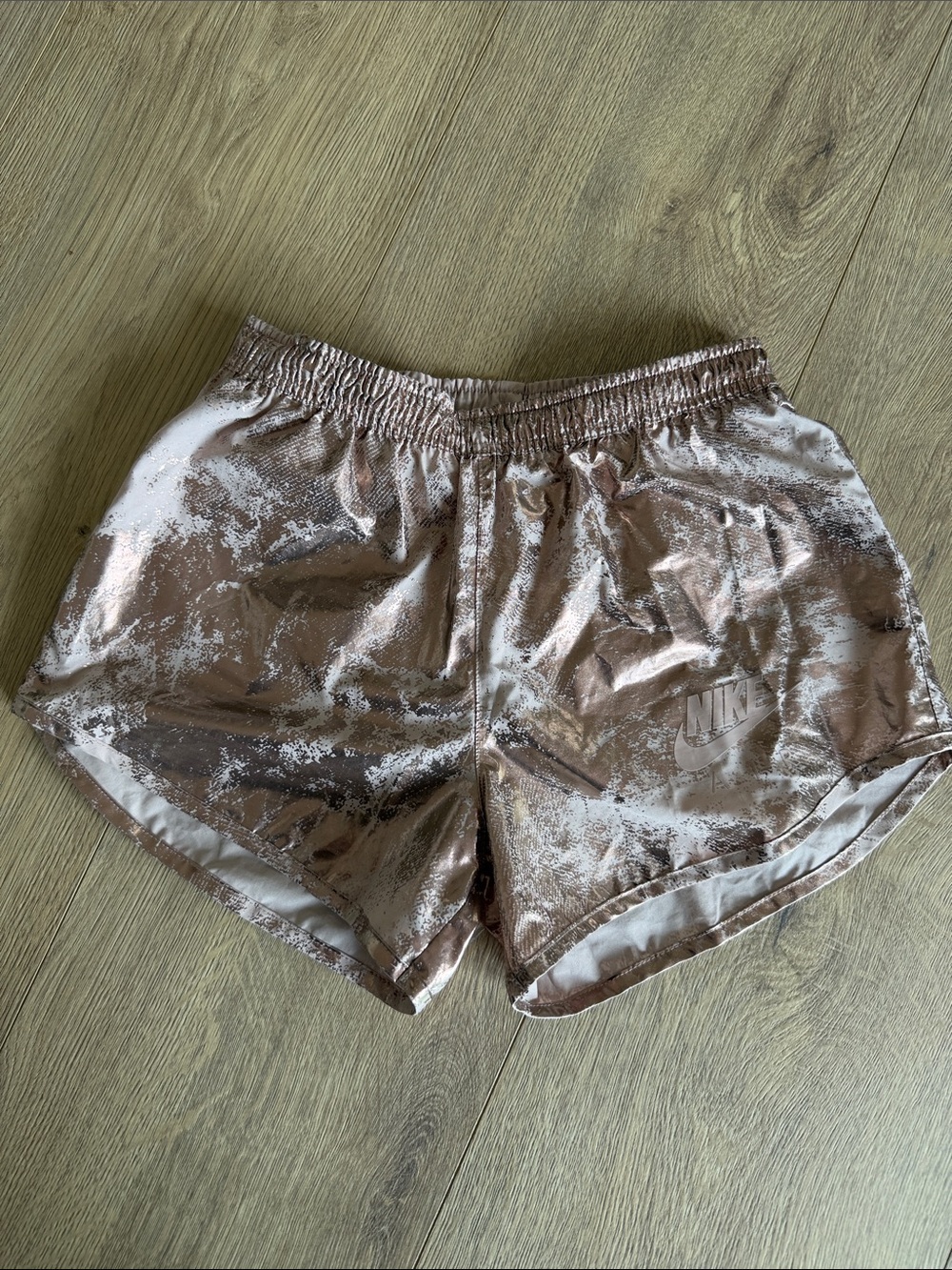 Like New Nike Women's Metallic Rose Athletic Shorts